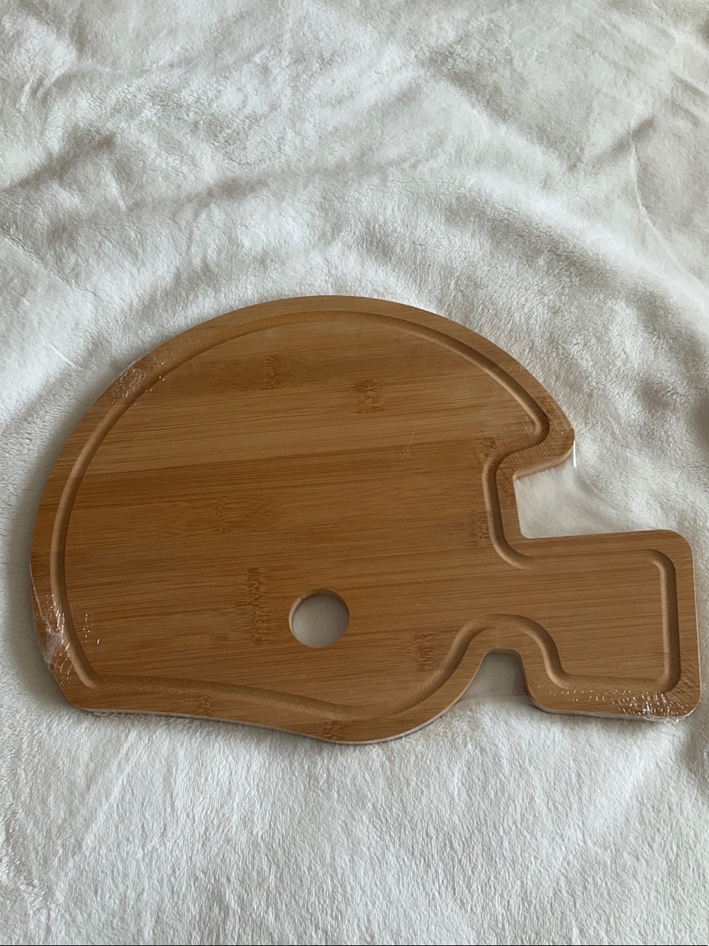 Bamboo Football Helmet Serving/cutting Board or charcuterie football party theme